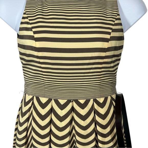 Anne Klein Striped Ombre Hem Belted Mini Dress Size 4 NWOT - Picture 3 of 12
